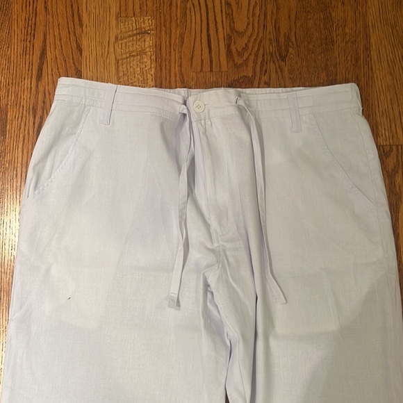 NWT Men’s White Linen Pants Size 2XL - Picture 3 of 6
